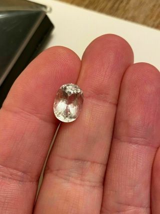 Extremely Rare 3.  55ct Pollucite From Oxford County,  Maine.  Very Rare Gemstone