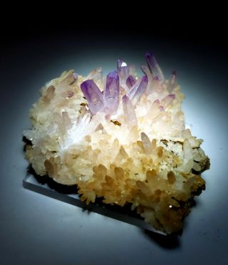Sweet - Purple Amethyst Var.  Quartz Crystal Cluster On Matrix,  Mine Mexico