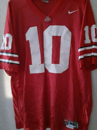 Nike Ohio State Jersey No.  10 Sewn On Numbers Size Xl Length,  2