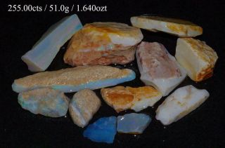 255.  00cts Coober Pedy Rough Opal Parcel (cpr33)
