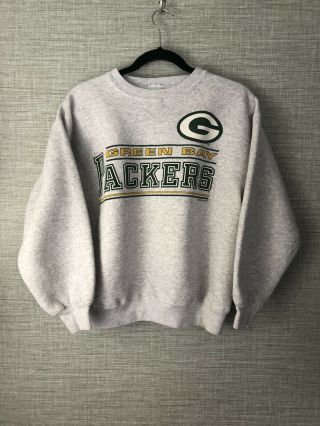 Vintage Green Bay Packers Nfl Crewneck Sweatshirt L 1995