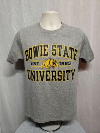 Bowie State University Est 1865 Adult Small Gray Tshirt