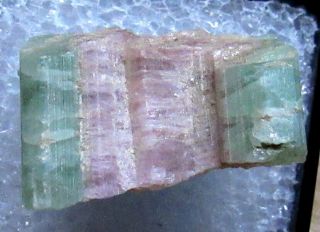 TN 1/2 by 7/8 inch Section of Water Mellon Tourmaline,  Newry,  Maine 3