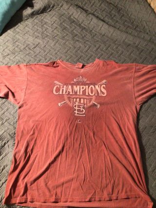 Vintage St Louis Cardinals Baseball Mlb World Series 2011 T - Shirt Size Xxl Retro