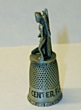 A PEWTER KENNEDY SPACE CENTRE THIMBLE A 