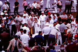 A.  J.  Foyt,  1964 Indianapolis 500,  Victory Lane,  35mm Color Slide