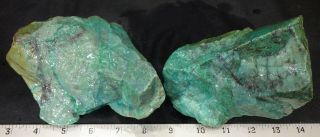 Rm69 - Chrysocolla/malachite In Quartz - Peru - 4.  8 Lbs - Us 945