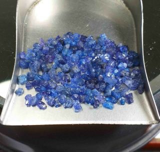 20.  3ct Rare Color Never Seen Before Neon Cobalt Blue Spinel Crystals Specimen