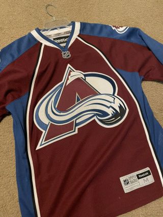 Nhl Colorado Avalanche Home Blank Hockey Jersey Reebok Adult Medium (m)