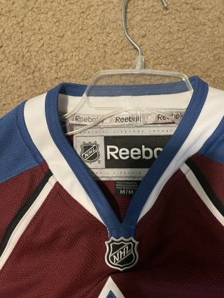 NHL Colorado Avalanche Home Blank Hockey Jersey Reebok Adult Medium (M) 3
