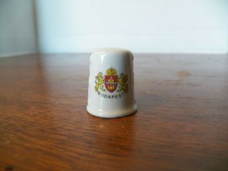 Vintage Budapest Porcelain Dimpled Sewing Thimble