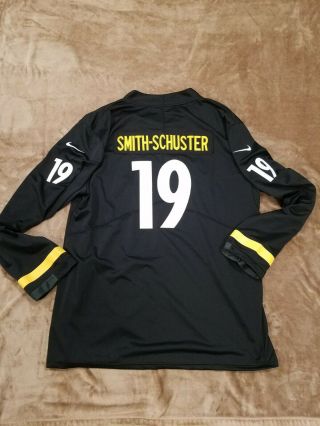 Nike Juju Smith - Schuster Long Sleeve Pittsburgh Steelers Jersey Men’s Large