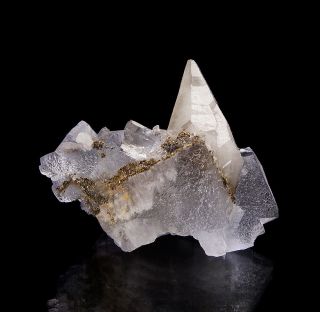 Fluorite Crystals W/ Calcite And Pyrite From La Viesca Mine - Spain