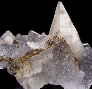 Fluorite crystals w/ Calcite and Pyrite from La Viesca Mine - Spain 2