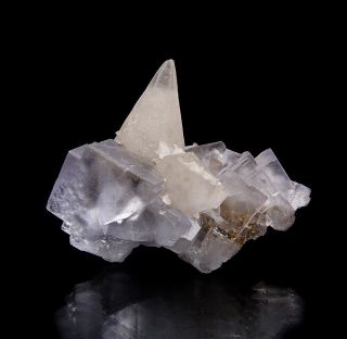 Fluorite crystals w/ Calcite and Pyrite from La Viesca Mine - Spain 3