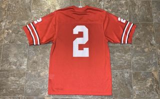 Vintage NCAA Nike Ohio State Buckeyes Red Football Jersey Mens Sz M 2