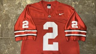 Vintage NCAA Nike Ohio State Buckeyes Red Football Jersey Mens Sz M 3