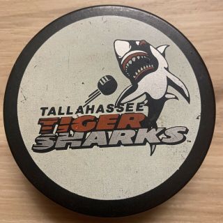 Tallahassee Tiger Sharks Echl Hockey Puck East Coast Hockey League Florida