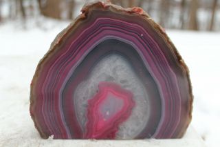 Large Very Quality Pink Agate Quartz Geode