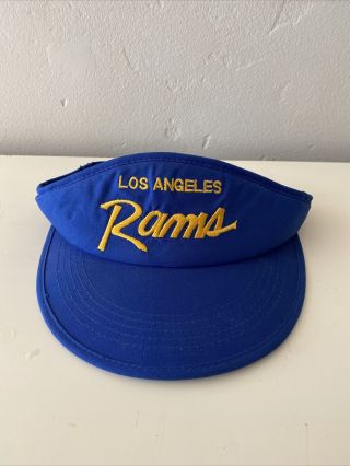 Vintage Los Angeles Rams La Sports Specialties Script Visor Hat Cap