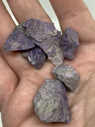 Sugilite Rough 26 Grams Slab Cab Agate Jasper Purple Lavender 2