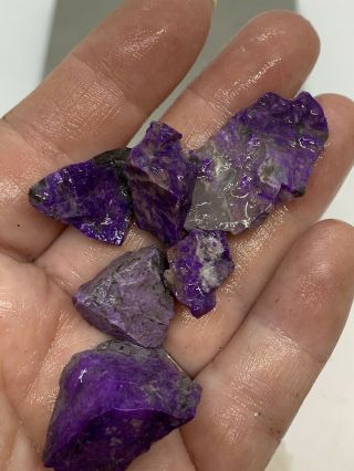 Sugilite Rough 26 Grams Slab Cab Agate Jasper Purple Lavender 3