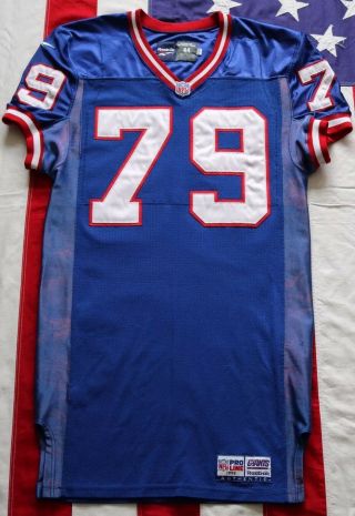 1998 Authentic York Giants Team Issued Bernard Holsey 42 Game Used? Jersey