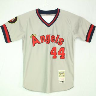 Mitchell & Ness 1985 Angels Reggie Jackson Jersey Size 44 / L 100 Authentic