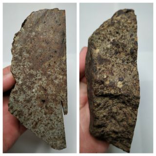 T115 - Great Huge Endcut Nwa Unclassified Type L Chondrite Meteorite 550g