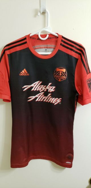 Portland Timbers Red Authentic Adidas Soccer Jersey Size Medium
