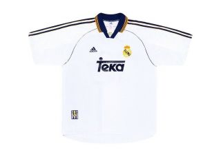 Real Madrid 1998 1999 2000 Home Football Shirt Soccer Jersey Adidas