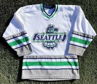 Seattle Thunderbirds Vintage Whl Hockey Jersey Men’s/adult Small Vtg Kraken