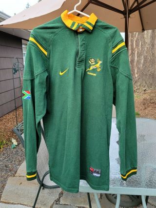 Vintage 1998 - 99 Nike Xxl South Africa Rugby Jersey Long Sleeve Awesome Cond.