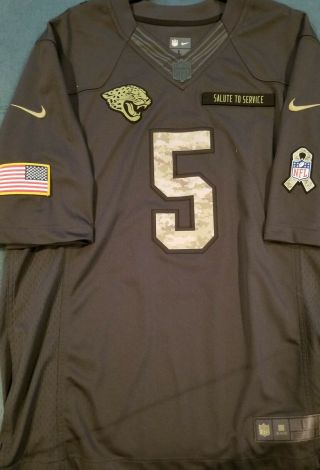 Blake Bortles Jacksonville Jaguars Salute To Service Nike Jersey Large Mens
