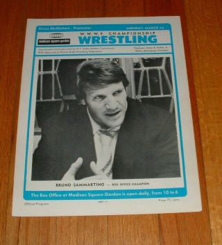 Wwwf Wwf Wrestling Program Ric Flair Debut 1976 Mid Atlantic Nwa