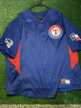 Texas Rangers Hank Blalock Authentic Nike Jersey Stiched