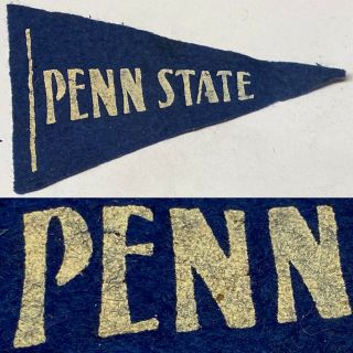 1930’s Penn State Nittany Lions University St Psu College Mini Pennant 2.  25x4.  25