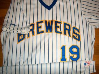 1987 Brewers Robin Yount Authentic Game Jersey Sz 46 Rawlings Usa Vintage Rare