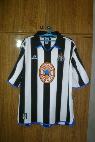 Newcastle United Adidas Football Shirt Home 1999/2000 Soccer Jersey Men Size 2xl