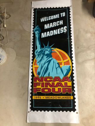 Ncaa Final Four 1996 Meadowlands Statue Of Liberty Banner 70” X 25”
