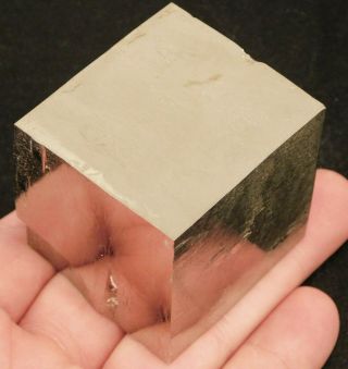 A Huge And 100 Natural Aaa Pyrite Crystal Cube Spain 430gr