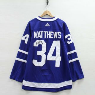 Auston Matthews Toronto Maple Leafs Adidas Authentic Fight Strap Jersey 52 NHL 2