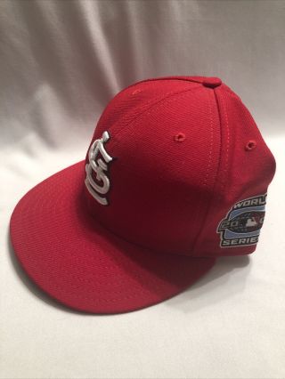 St Louis Cardinals 2006 World Series Fitted Hat 7.  5 Red Era 59fifty Ball Cap