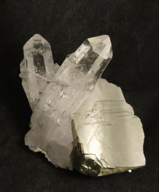 Gorgeous Pyrite With Quartz Crystal Cluster Specimen,  Peru,  107.  8 Grams
