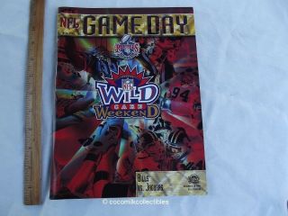 Dec 28 1996 Buffalo Bills Vs Jacksonville Jaguars Game Day Program Wild Card Wk