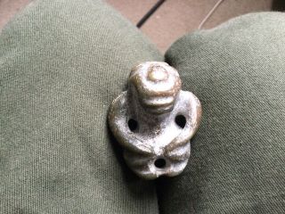 Archaic Style Carved Creature Stone Pendant Charm Asian? Pre - Columbian? No Res.