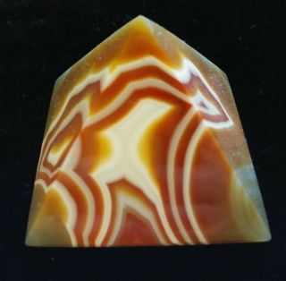 Agate Crystal Pyramid Polished Gem Mineral Reiki Healing Stone