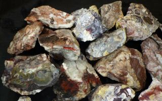 rm69 - OLD STOCK - Crazy Lace Agate - Mexico - 10.  2 lbs - US 983 3