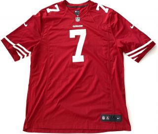 Nike On - Field San Francisco 49ers Colin Kaepernick 7 Red Football Jersey 2xl