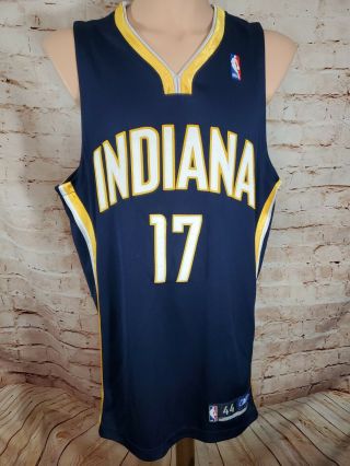 Reebok Mike Dunleavy Indiana Pacers Blue Sewn Jersey Size 44
